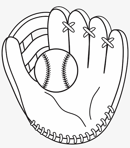 softball glove drawings