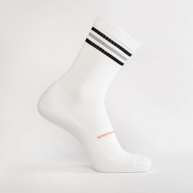 BPA Free Crew Socks w Stripes | Eco Unisex Socks from Definite Articles