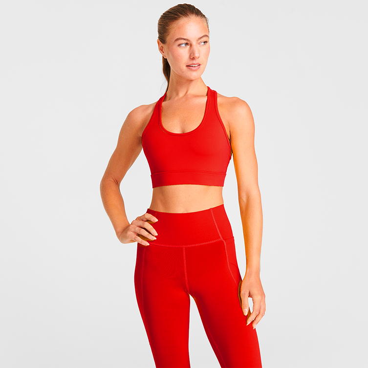 BPA Free Sports Bra Womens Racerback Activewear
