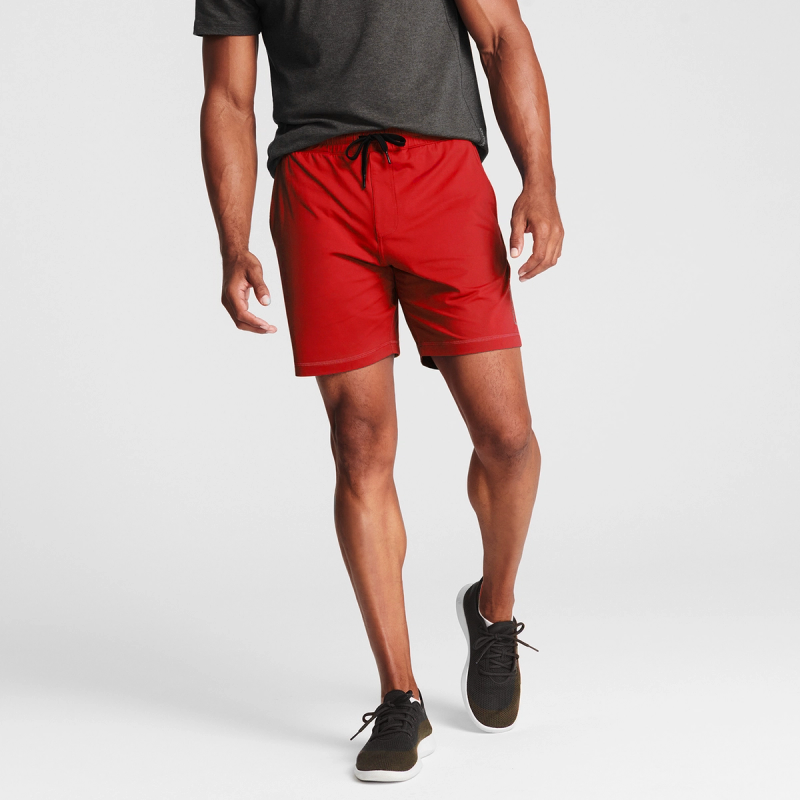 BPA Free Mens Shorts w Pockets & Liner 7"