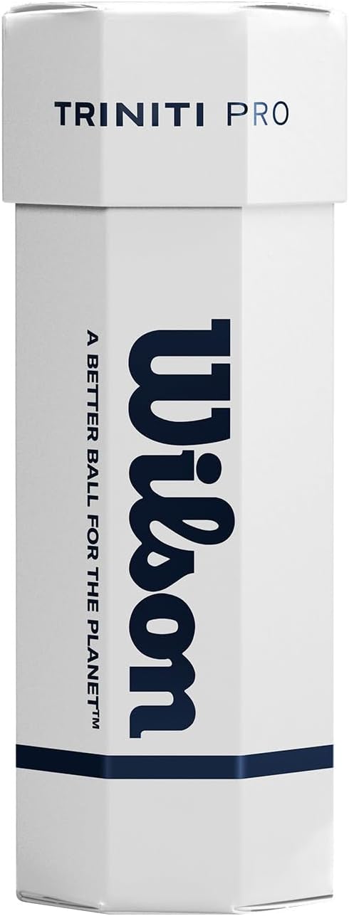 Wilson Triniti Pro tennis balls with recyclable cardboard sleeve