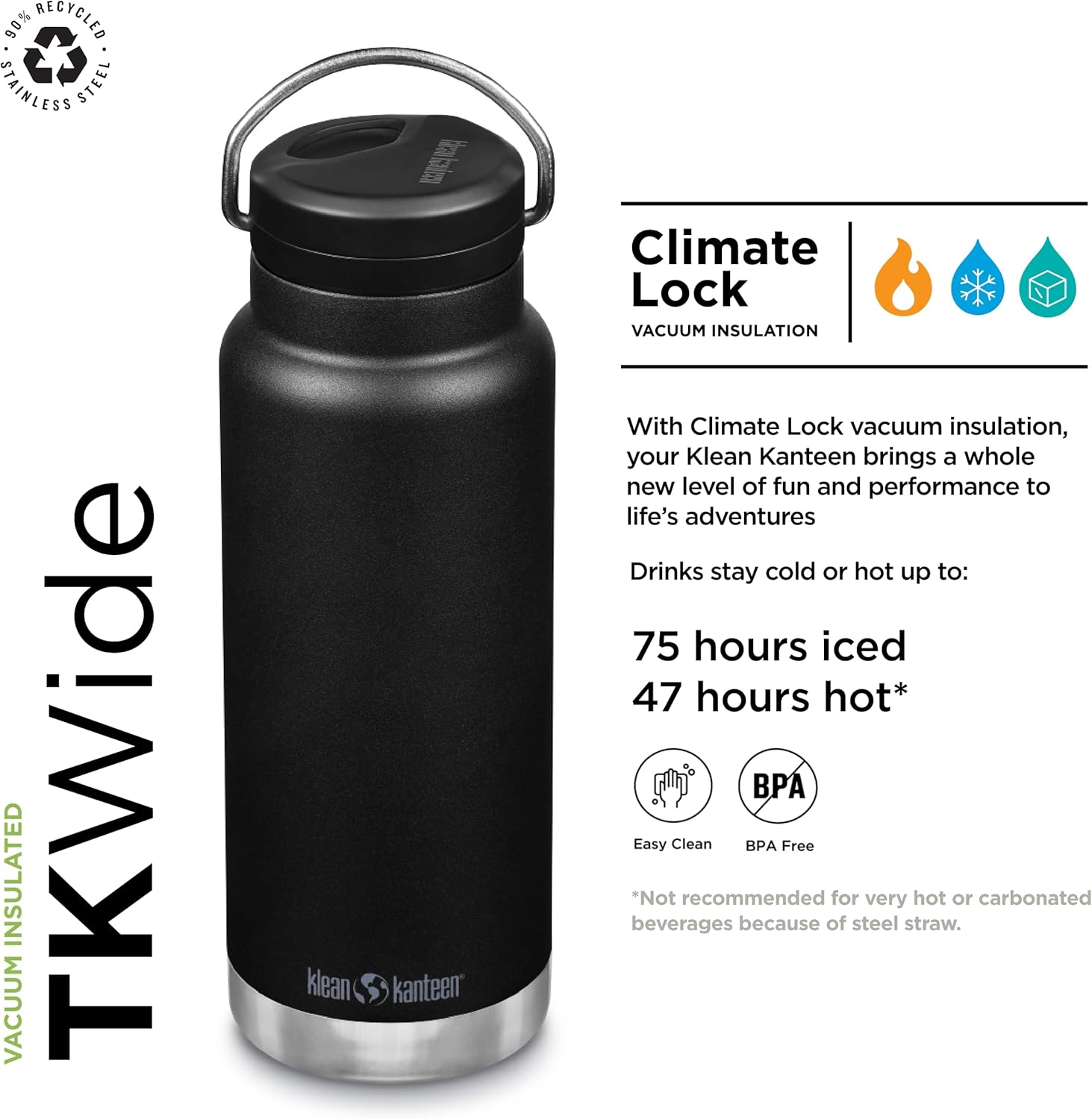 Klean Kanteen TKWide insulated bottle