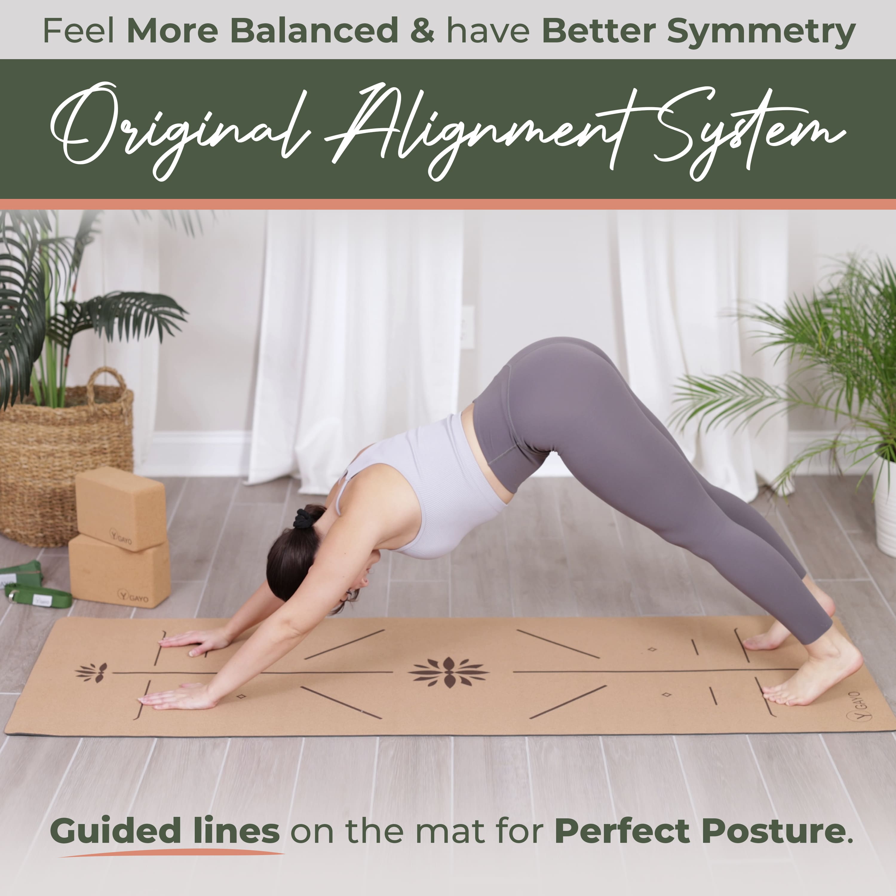 Non Toxic Non Slip Cork Yoga Mat Extra Comfort