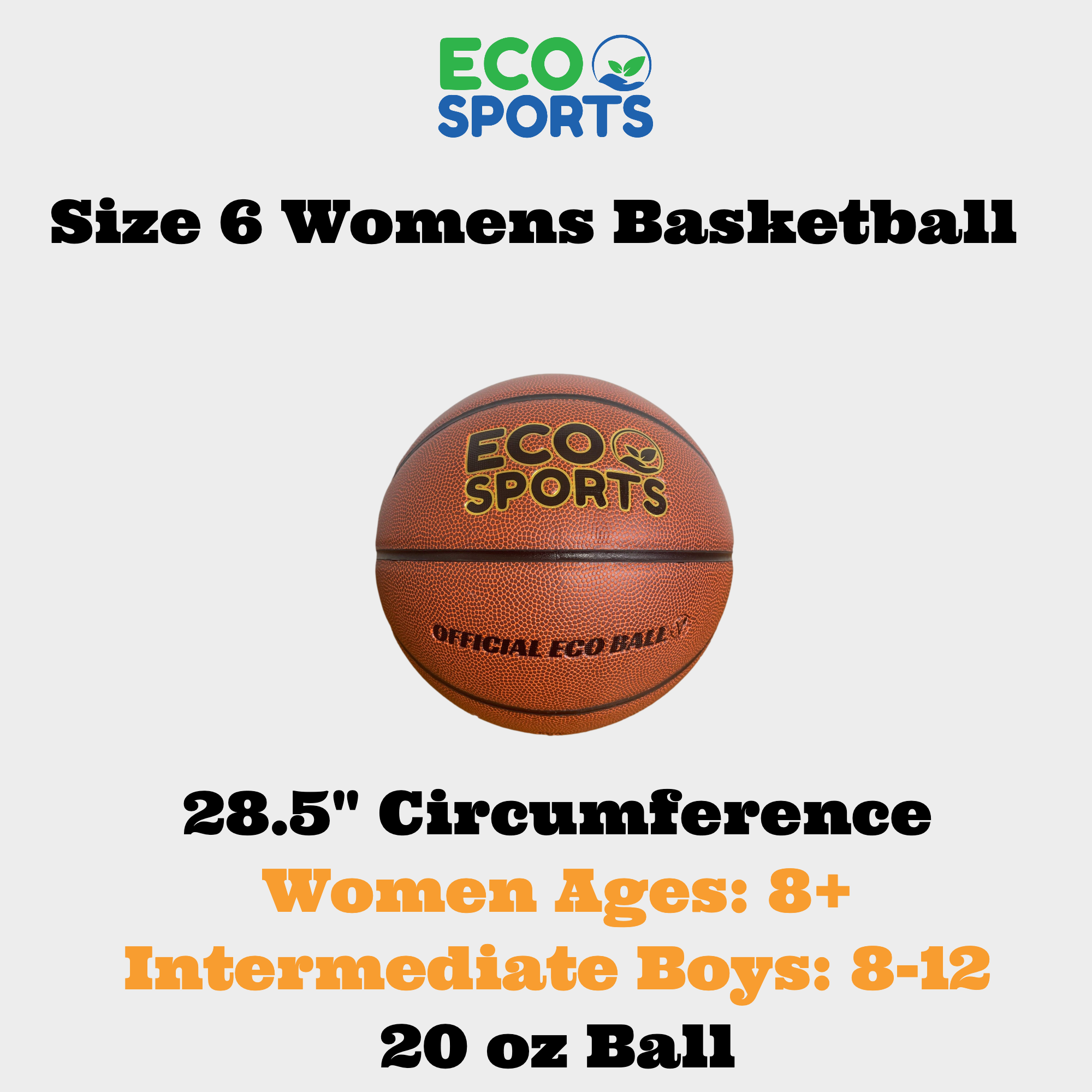Wholesale 28.5 Basketball - Women's Eco Indoor Basketballs Size 6