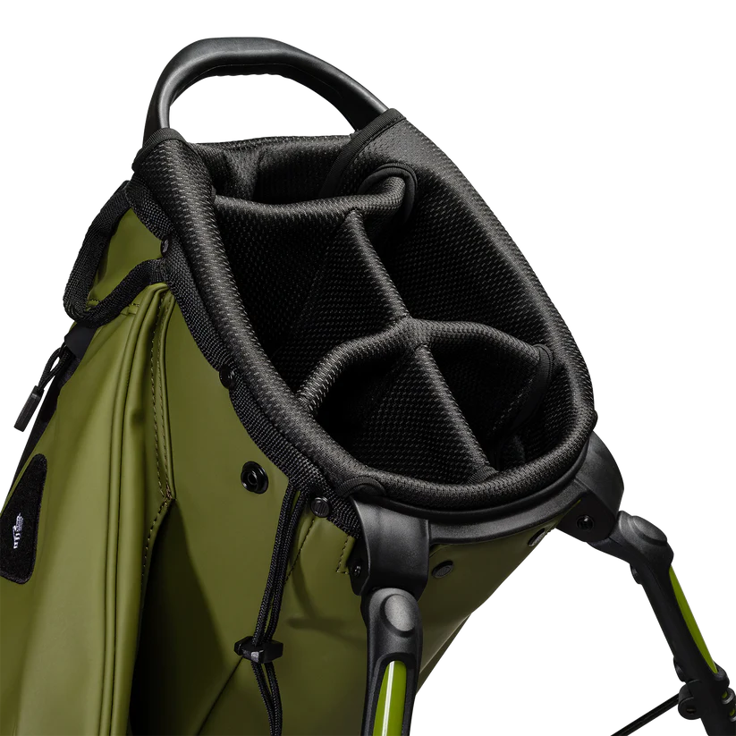 Golf Stand Bag - Dual Carry Straps Vegan Leather Bag