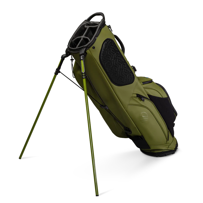 Golf Stand Bag - Dual Carry Straps Vegan Leather Bag