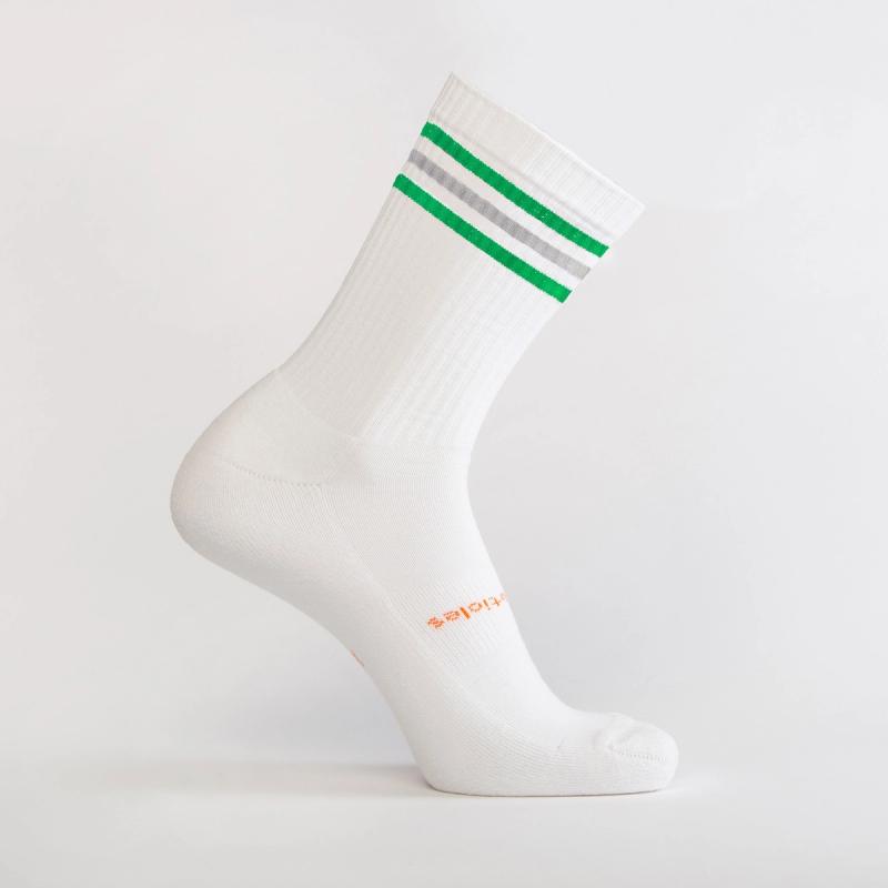 BPA Free Crew Socks w Stripes | Eco Unisex Socks from Definite Articles