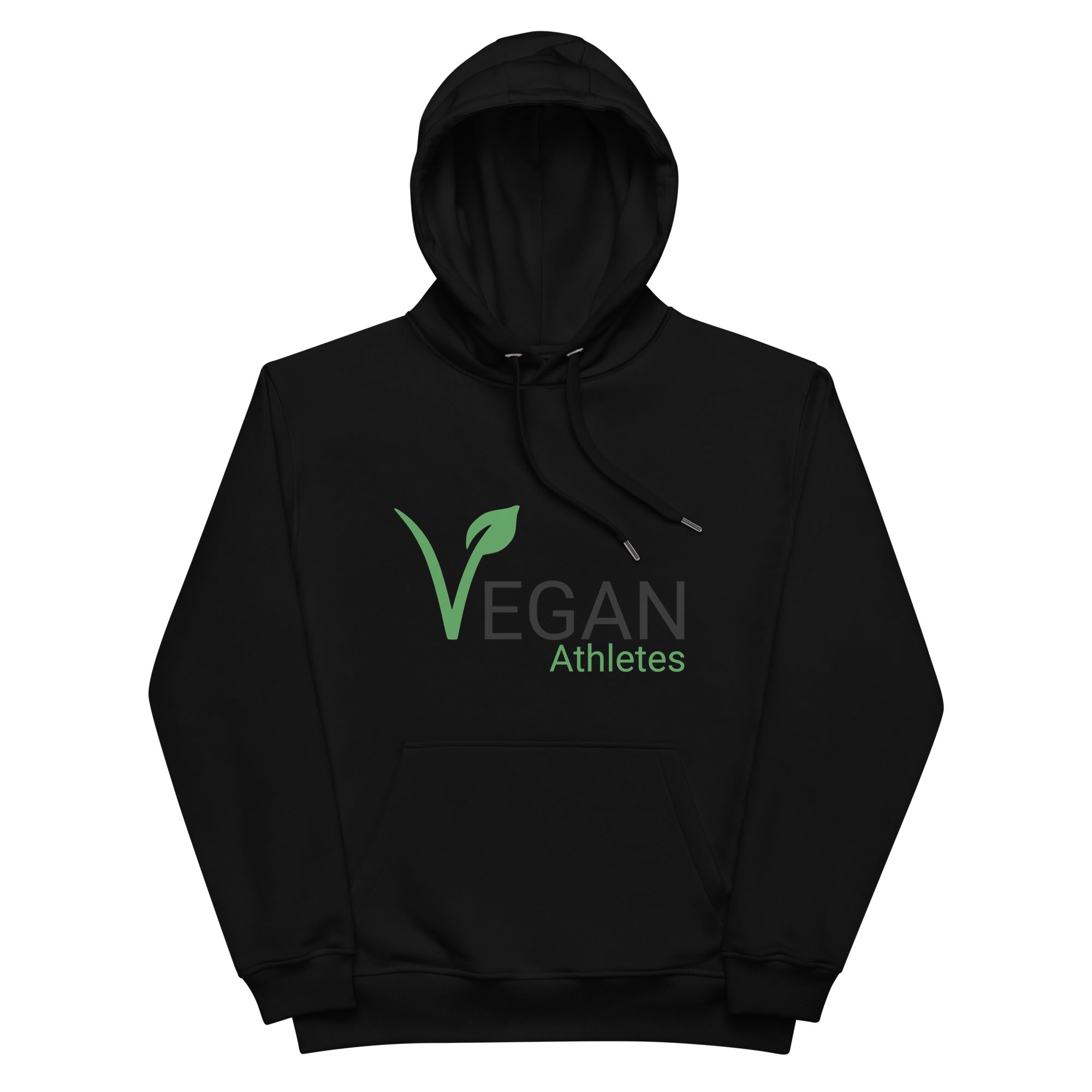 Vegan Athletes Eco Friendly Hoodie - Organic Cotton Sustainable Sweatshirt Apparel