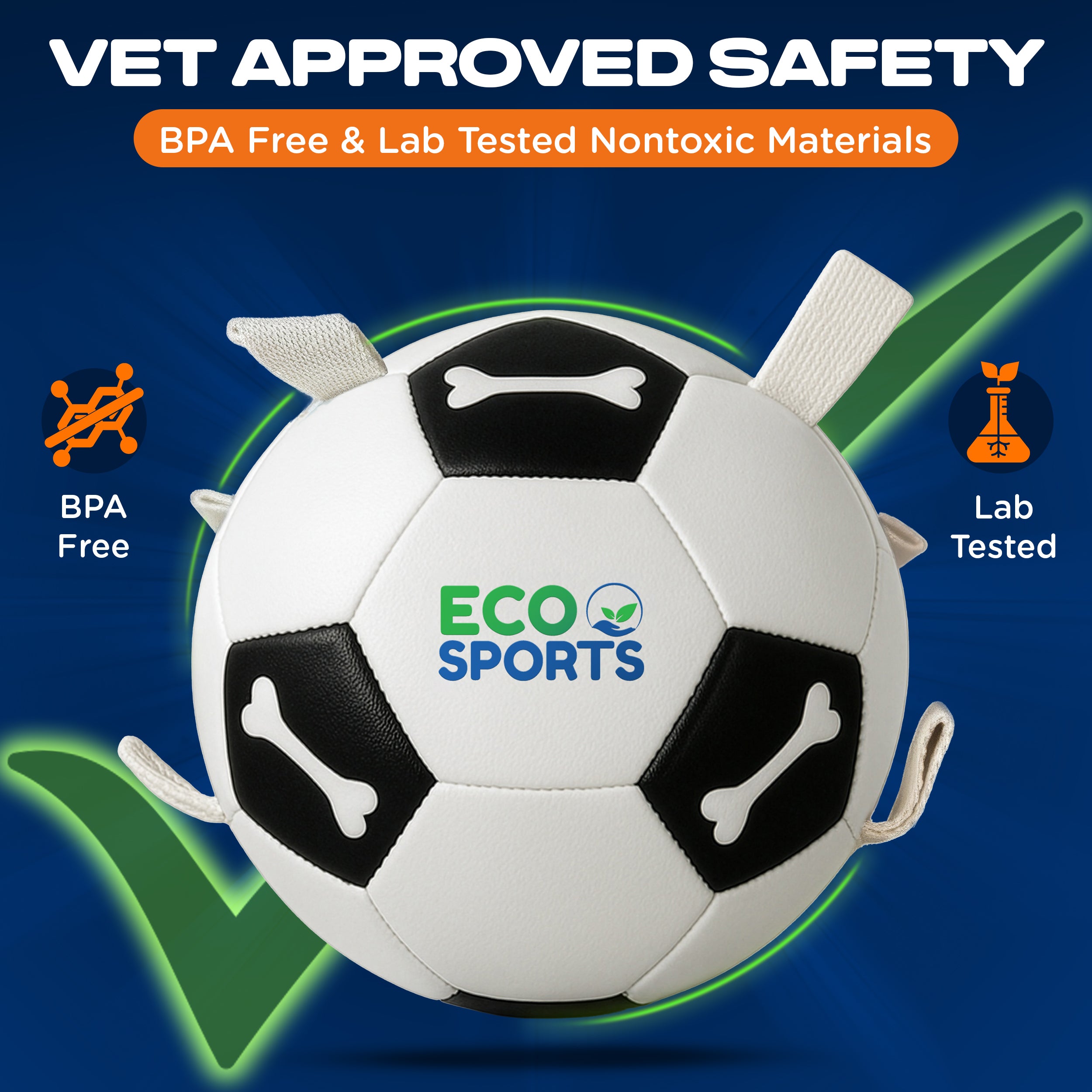 Non-Toxic Soccer Balls for Dogs TPU Toy