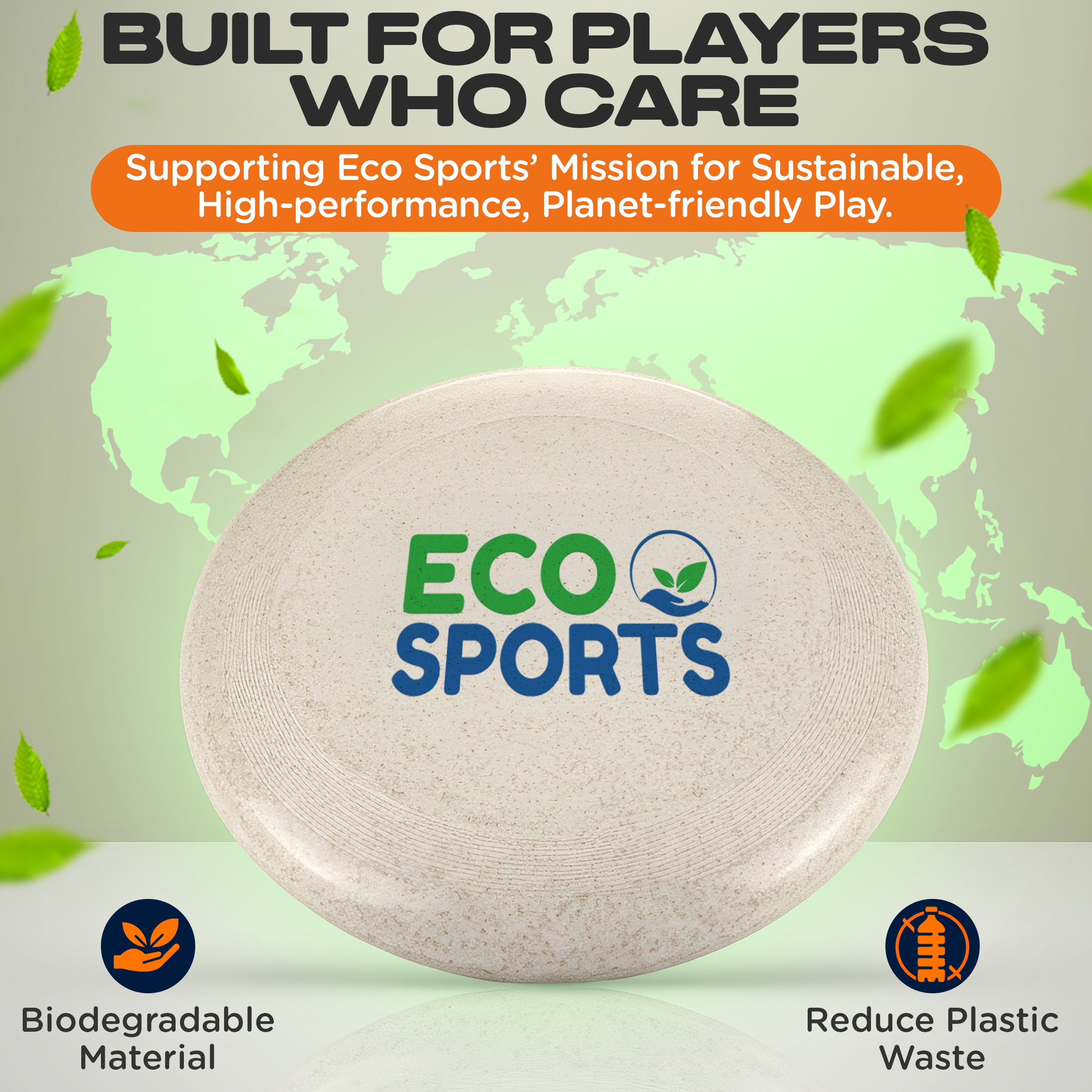 Eco Friendly Ultimate Frisbee Discs - Flying Disc for The Planet
