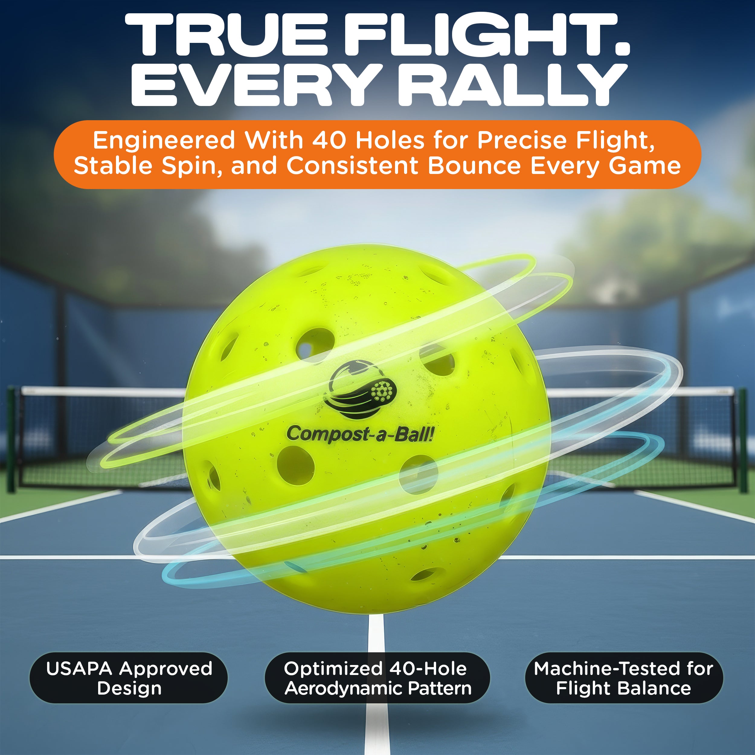 USAPA Biodegradable Pickleballs | Plastic Free Pickleballs