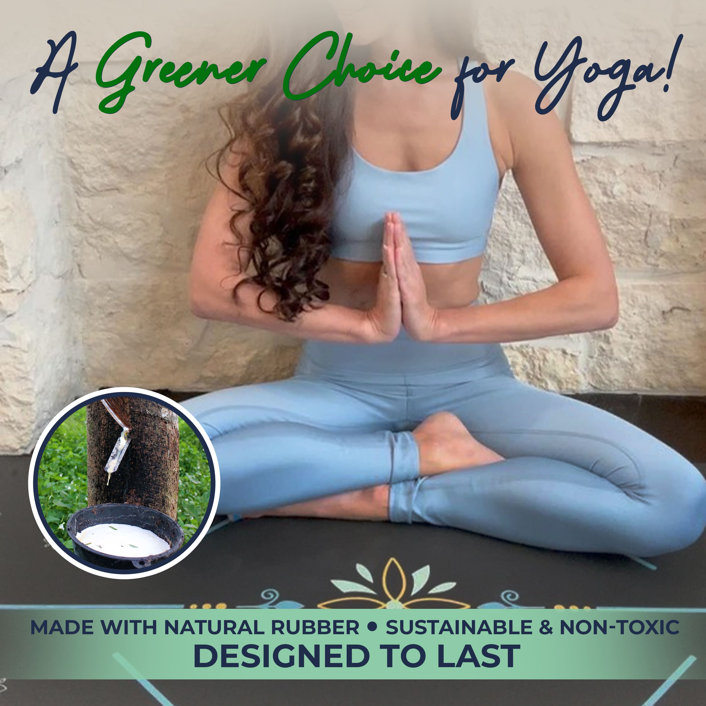 Non Toxic Eco Balance Yoga Mat- 4mm