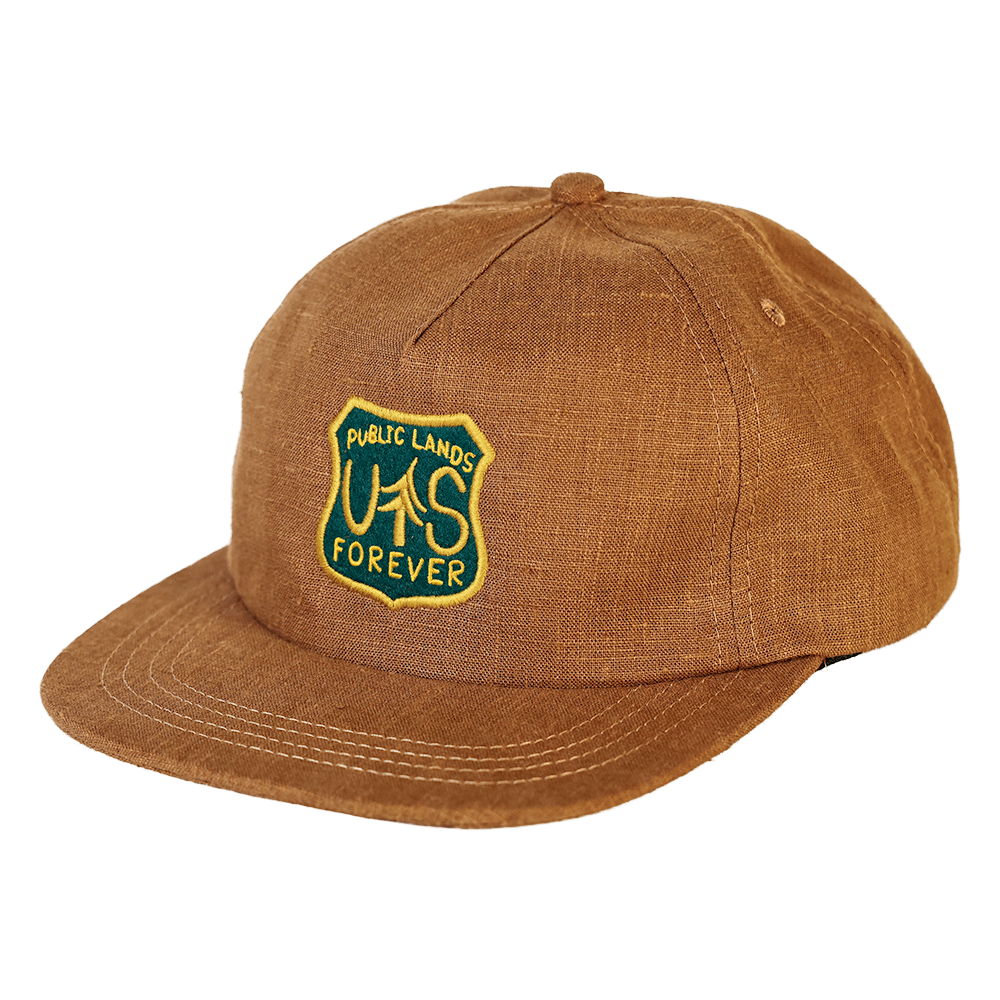 Public Lands Forever 100% Hemp Strapback | Brown