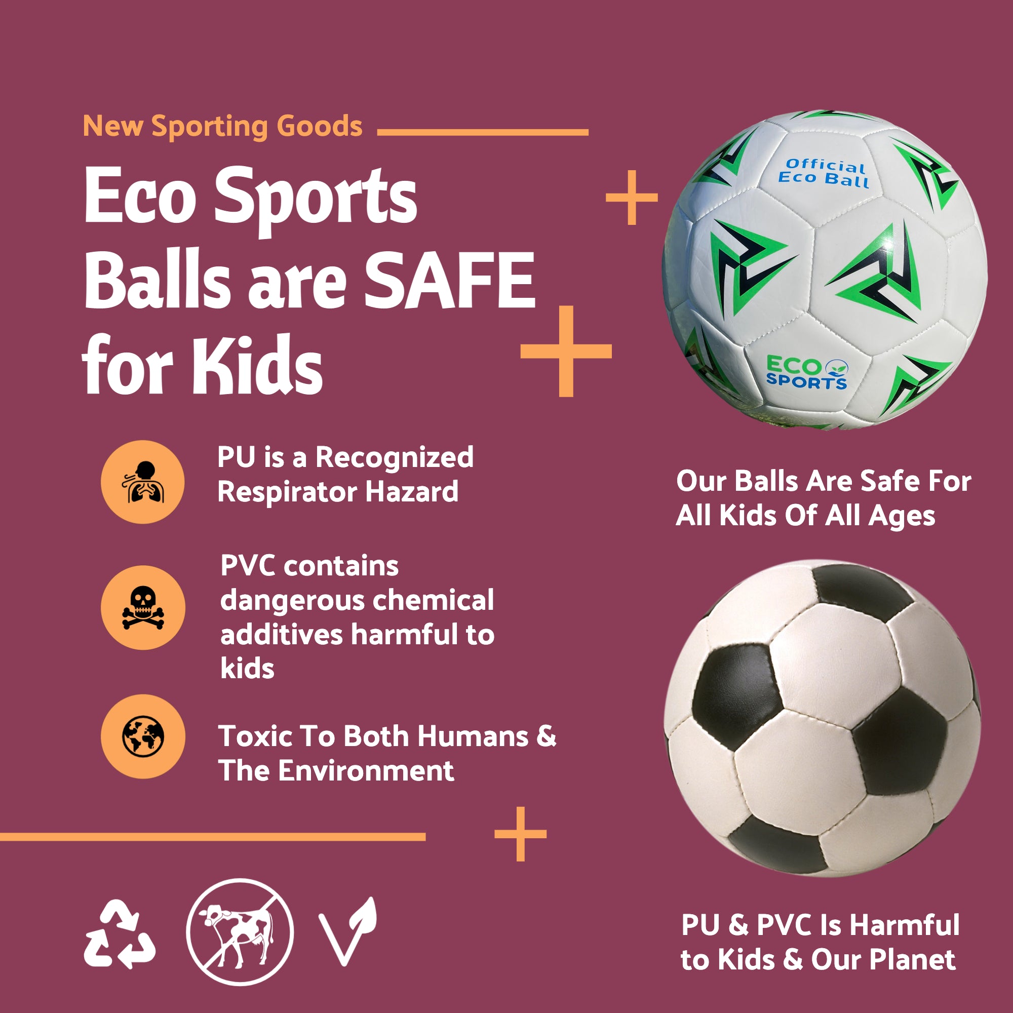 Eco-Friendly Soccer Ball Size 3
